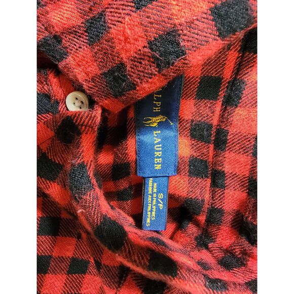 Ralph Lauren Men's Red Flannel Shirt - Small - Picture 7 of 9